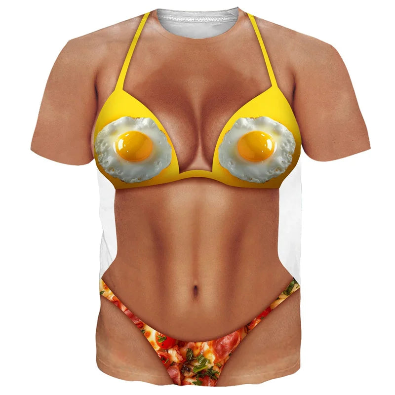 TrollTee – T-shirt Bikini Trompe-l'œil